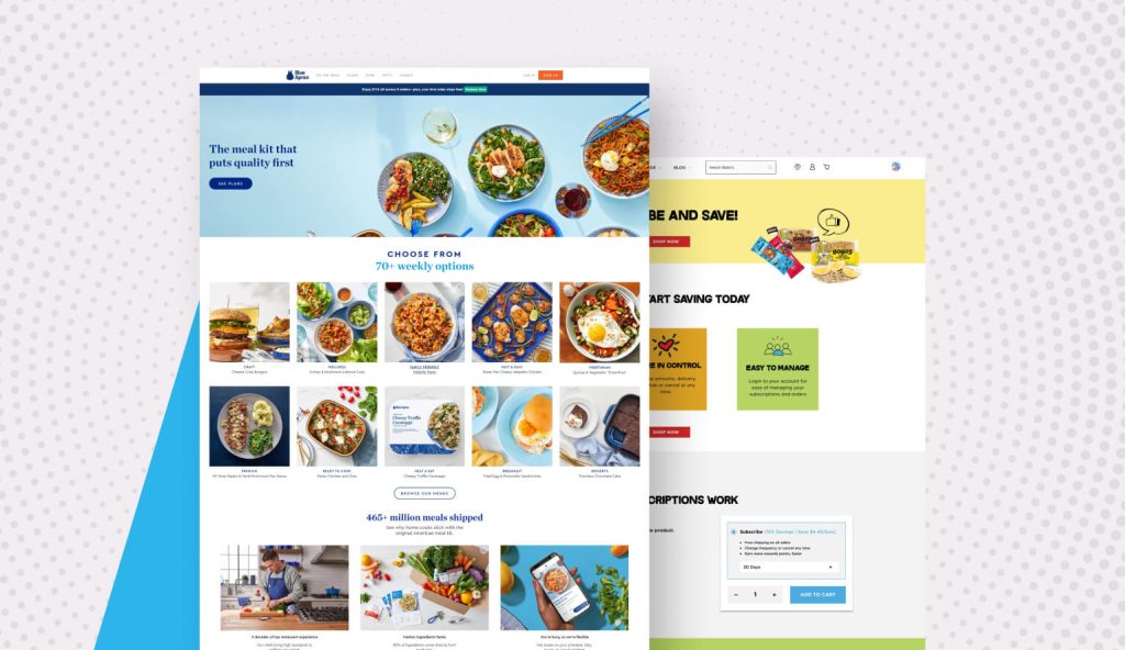 ubscription landing page