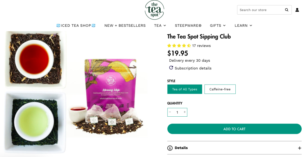 Appstle | 15 Top Tea Subscription Brand Examples And What We Can Learn From Them Appstle | 15 Top Tea Subscription Brand Examples And What We Can Learn From Them