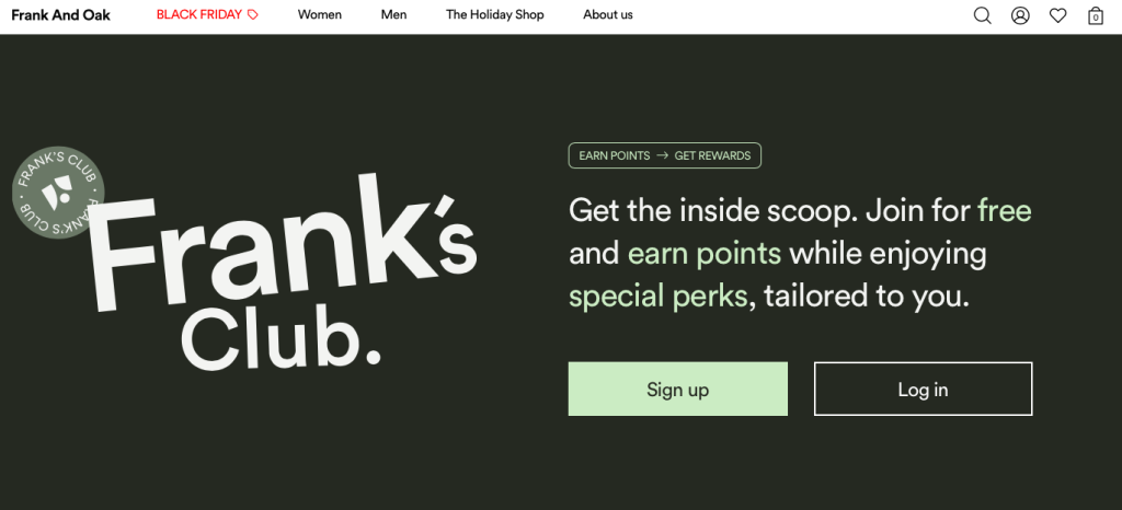 Appstle | Shopify Plus Loyalty Program Breakdown - Frank And Oak On Shopify Plus Appstle | Shopify Plus Loyalty Program Breakdown - Frank And Oak On Shopify Plus