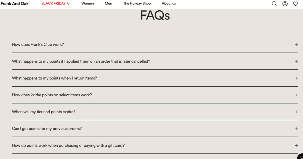 Appstle | Shopify Plus Loyalty Program Breakdown - Frank And Oak On Shopify Plus Appstle | Shopify Plus Loyalty Program Breakdown - Frank And Oak On Shopify Plus