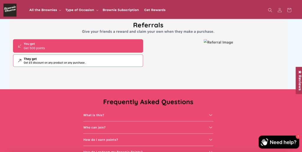 Appstle | Shopify Loyalty Program Strategy Breakdown - Brownie Heaven Appstle | Shopify Loyalty Program Strategy Breakdown - Brownie Heaven