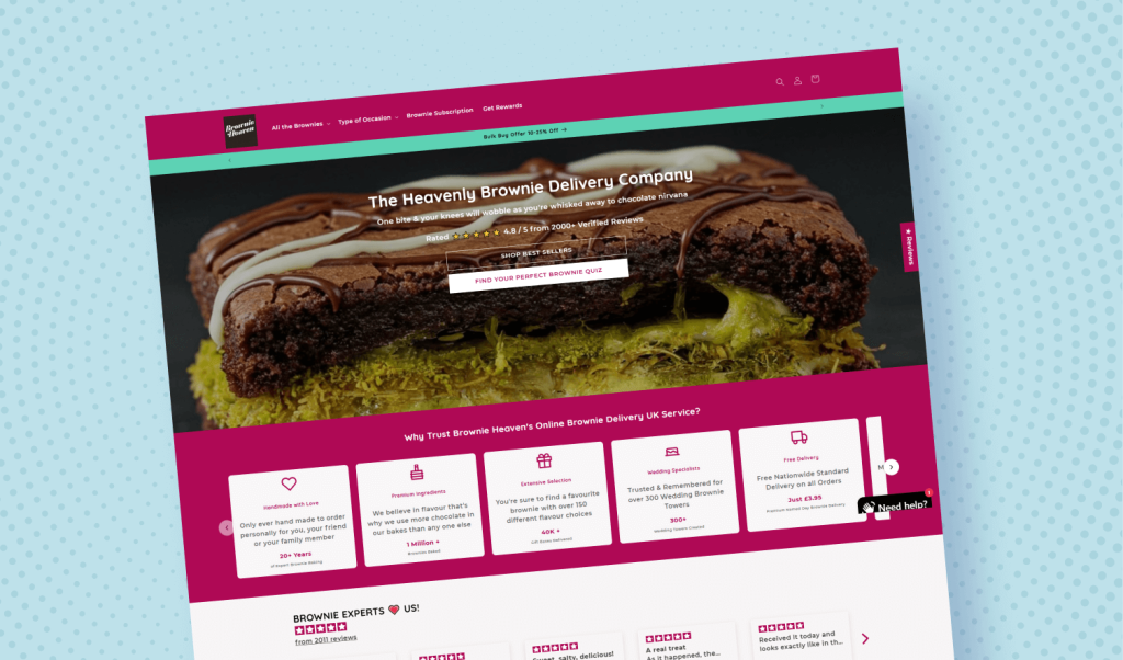 Shopify Loyalty Program Strategy Breakdown - Brownie Heaven