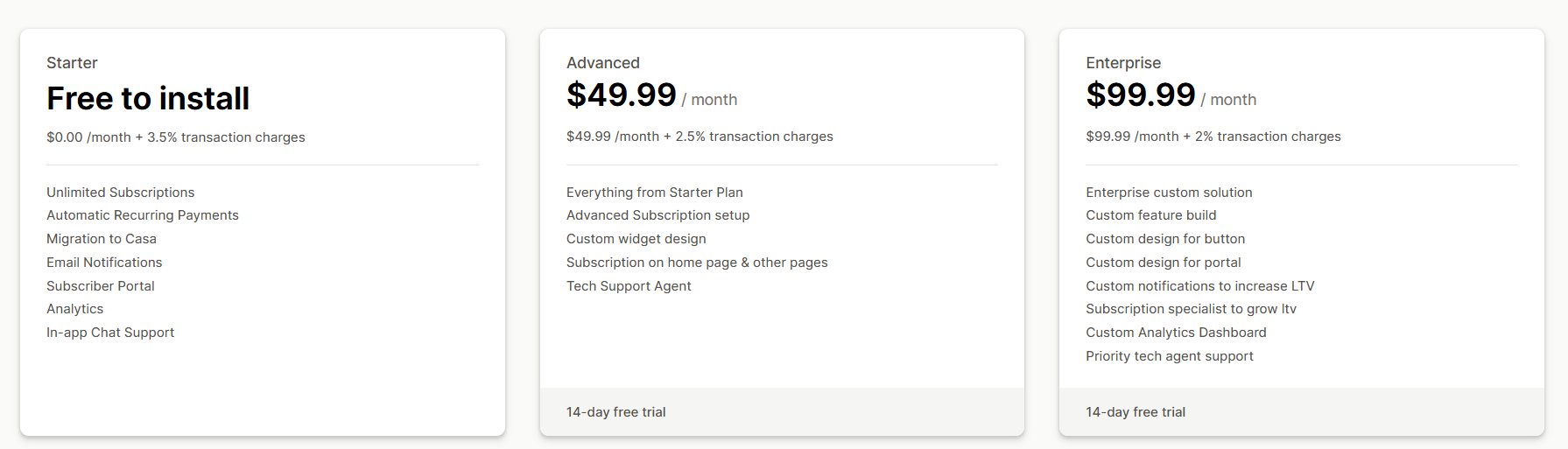 Appstle|Appstle vs Casa Subscriptions